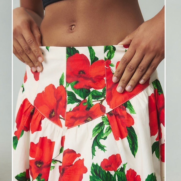 Anthropologie Drop-waist A-line Maxi Skirt - Picture 2 of 3